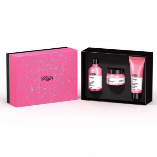 L’Oreal Professionnel Serie Expert Pro Longer Trio Xmas Box (Shampoo 300ml + Mask 250ml + Leave-In Treatment 150ml)